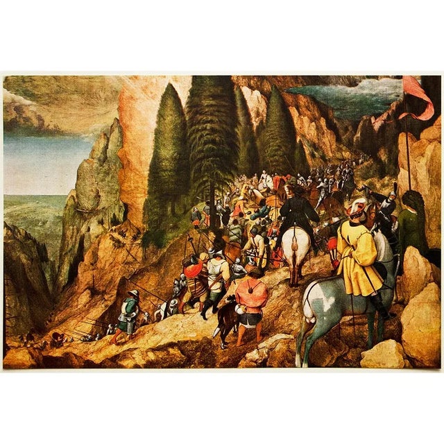 Paper 1954 After P. Bruegel "The Conversion of Saul", First Edition Photogravure For Sale - Image 7 of 8