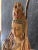Wood Antique Guanyin Asian Lamp For Sale - Image 7 of 9