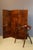 Art Deco marquetry screen made of native woods, comprising three hinged panels. Both sides are absolutely identical and in...