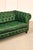 Chesterfield Style Green Leather Sofa For Sale - Image 11 of 16