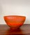 1960s Aldo Londi for Bitossi - Large Bowl From Seta Series in Lobster Orange For Sale - Image 6 of 7