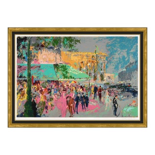1980s Cafe De Là Paix Modern Serigraph on Paper LeRoy Neiman For Sale