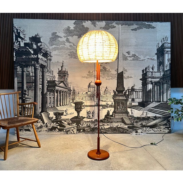 This high-quality floor lamp from Temde-Leuchten was manufactured both in Germany and Switzerland during the 1960s. The...
