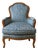 Vintage French Style Velvet Chair (2 Available) For Sale