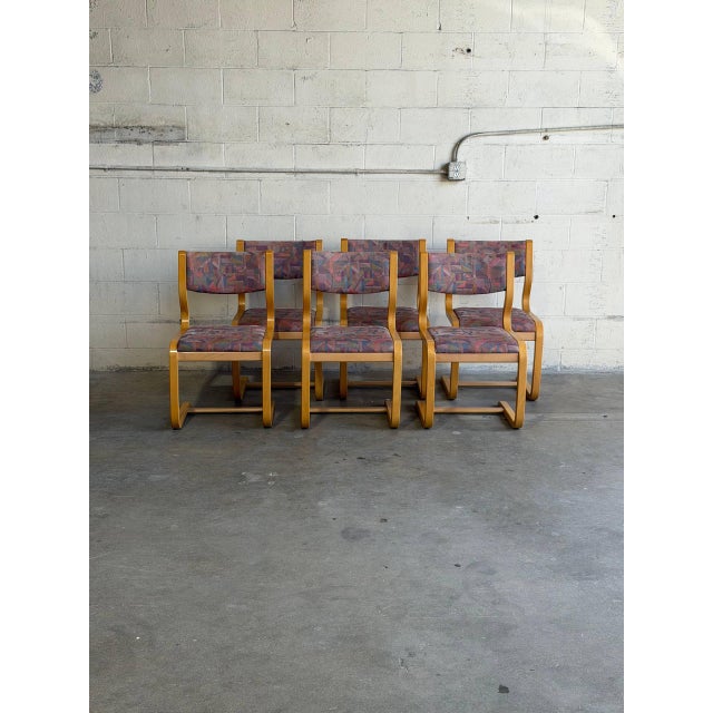Mid-Century Modern Mid 20th Century Set of 6 Magnus Olesen Danish Bentwood Dining Chairs Mid Century Modern For Sale - Image 3 of 8
