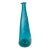 Vintage Hand-Blown Aqua Optic Swirl Art Glass Floor Bottle For Sale
