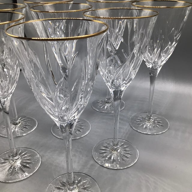 French Country Vintage Cristal D’Arques Cassandra Wine Glasses-Set of 8 For Sale - Image 3 of 13