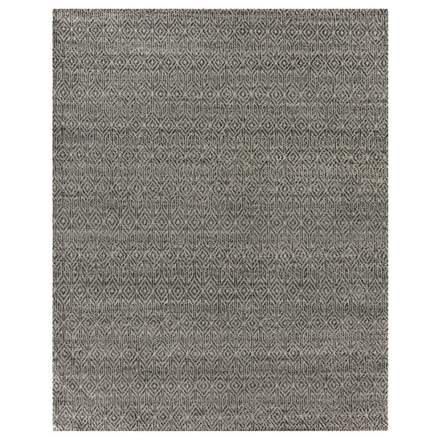Textile Sanz Flatweave Wool Black Rug - 12'x15' For Sale - Image 7 of 7