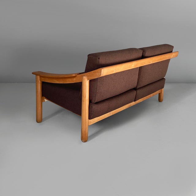 Cassina Mid-Century Modern Italian Loden Sofa by Vico Magistretti for Cassina, 1960s For Sale - Image 4 of 18