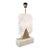 Italian Carrara Statuario White Marble and Brass Table Lamp For Sale