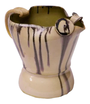 1940s Studio Pottery Chicken Pitcher by Emily Reinse