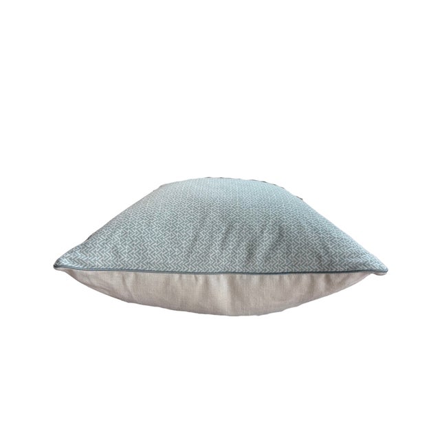 The Tilly pillow features a minimalist printed pattern in a soft Aqua shade. Its the perfect balance of understated...