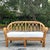 Vintage Coastal Bent Rattan Loveseat For Sale - Image 4 of 6