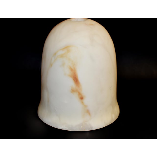 Vintage Alabaster Lamp Shade Marble Stone Italian For Sale In Los Angeles - Image 6 of 10