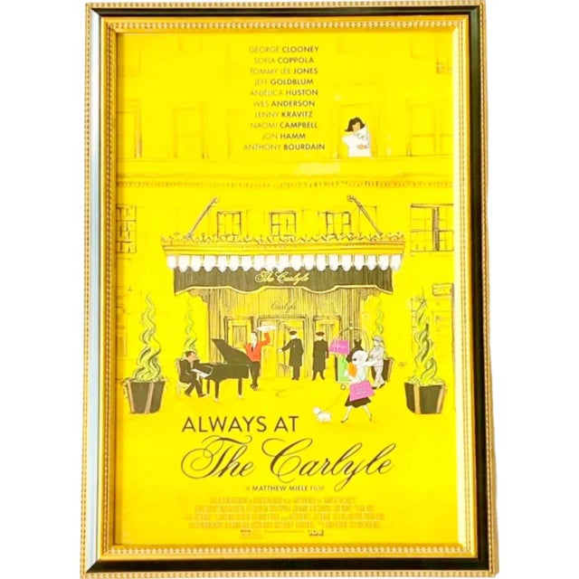 Always at the Carlyle (2018) Framed Poster the Carlyle Hotel Nyc For Sale - Image 4 of 12