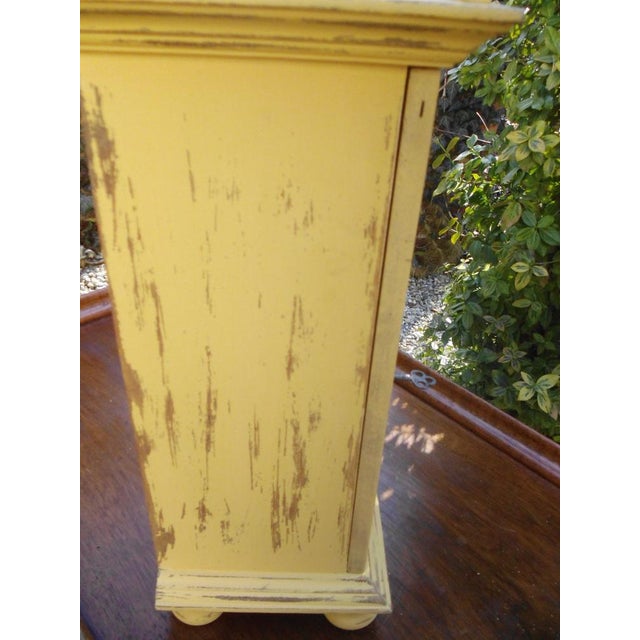 Vintage Shabby Chic Oak Cabinet, 1960s For Sale - Image 8 of 14