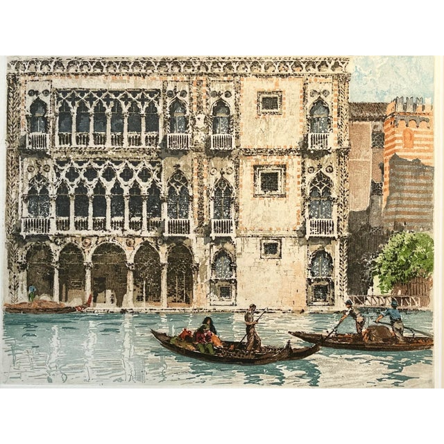 公式通販サイト - ファッション 通販 Venice Etching Color Vintage Italy Xavier Franz by Gondolas 額縁