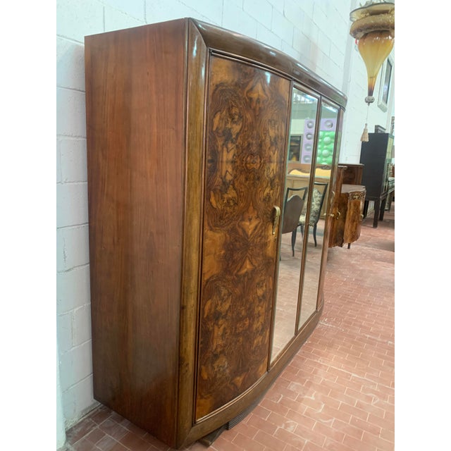 1930s Wardrobe with Bronze Handles, 1940s For Sale - Image 5 of 14