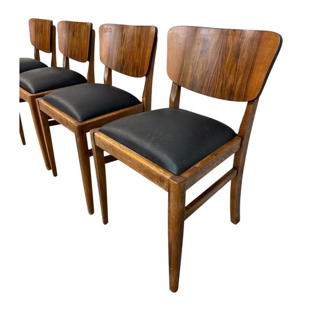 Mid-Century Modern Mid-Century Modern Low Back Rosewood Dining Chairs - Set of 4 For Sale - Image 3 of 6