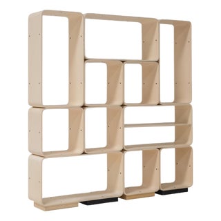 Modular Bookcase or Room Divider attributed to Carlo De Carli for Fiarm, Italy, 1970s For Sale
