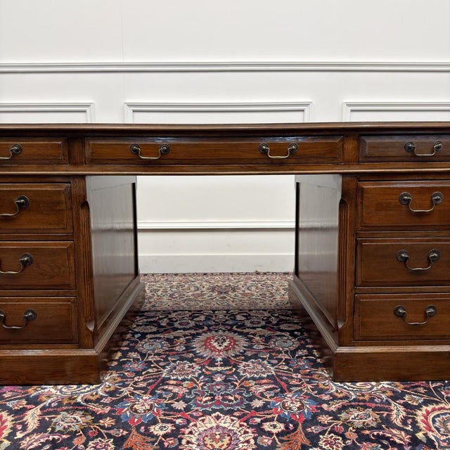 English Oak Desk from Eichholtz For Sale - Image 10 of 18