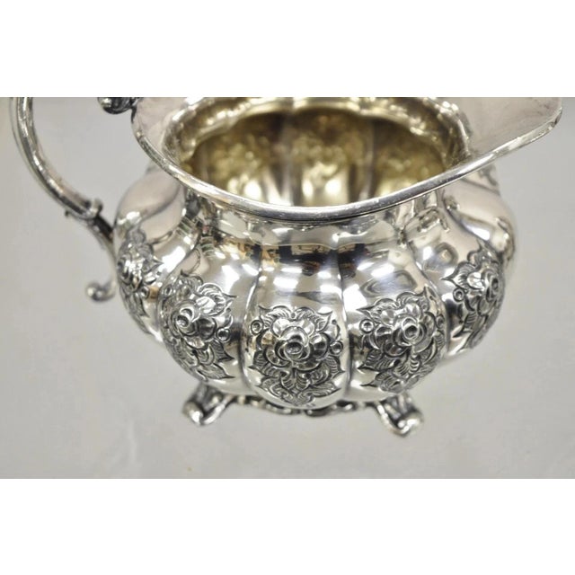 Vintage Victorian 1881 Rogers Canada Silver Plated Sugar Bowl and Creamer Set For Sale - Image 4 of 11