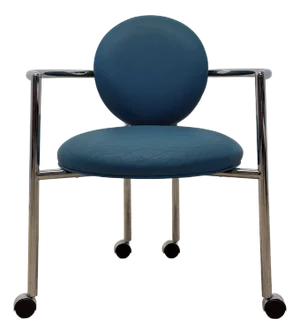 Stanley J Friedman Moon Chair on Casters for Brueton