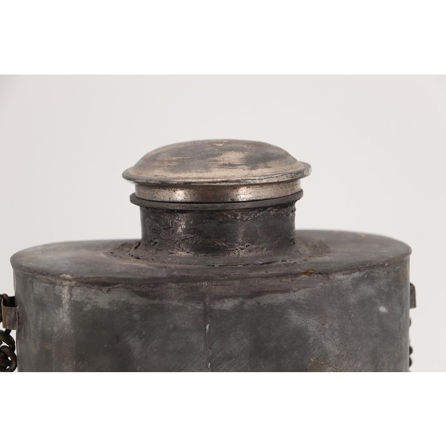 Metal 19th Century Large Military Pewter Canteen, English For Sale - Image 7 of 12