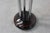 Art Deco Pedestal Table with Chrome Columns and Black Lacquered Base, France, 1920s For Sale - Image 12 of 13