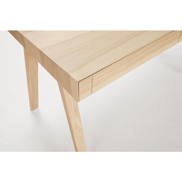 Wood Large 4.9 Desk in Warm Lithuanian Ash by Marius Valaitis for Emko For Sale - Image 7 of 14