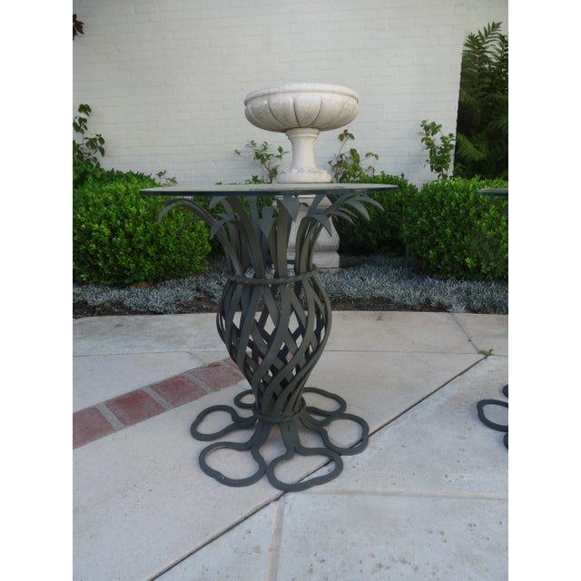 Neoclassical Mid 20th Century Mario Papperzini for Salterini Pineapple Drink Tables - Set of 2, Attributed For Sale - Image 3 of 5