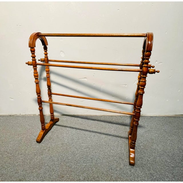 English Beech Towel Holder For Sale - Image 4 of 6