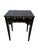 Chinoiserie 1970s Ebony Lacquered Faux Bamboo Side Table With Gilded Gold Trim For Sale - Image 3 of 11
