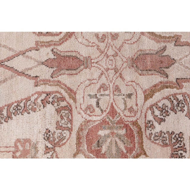Authentic Antique Indian Amritsar Handmade Wool Rug For Sale In New York - Image 6 of 10