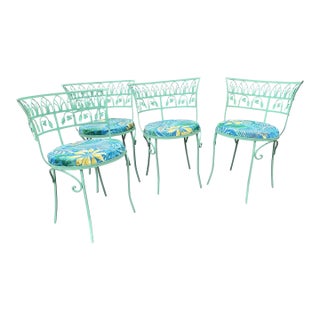 Mid 20th Century Salterini Pool Side Chairs, Set of 4, Attributed For Sale