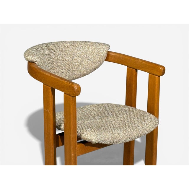 German Modern, Occasional Chairs, Tweed, Beech, Germany, 1960s For Sale In New York - Image 6 of 10