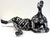 Mid 20th Century Modern Black & White Sculpture of a Reclining Tribal Tattooed African Queen For Sale - Image 5 of 12