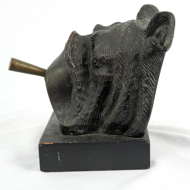Pair of British Bulldog Churchill Bookends Smoking Cigar - 1940's For Sale - Image 14 of 14
