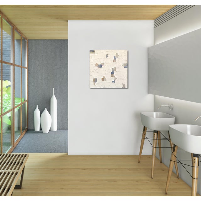 Tan Textured Delicacies 3 - Impasto Textural Thick Acrylic Paint Abstract Original Artwork by Shiri Phillips For Sale - Image 8 of 9