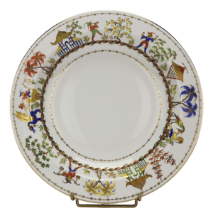 Chinese Circus Deep Serving Dish by Camille Le Tallec for Tiffany & Co., 1987