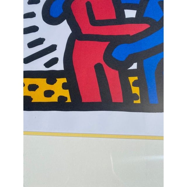 1990s Large Keith Haring Estate Authorized Offset Lithograph "Best Buddies" For Sale - Image 9 of 15