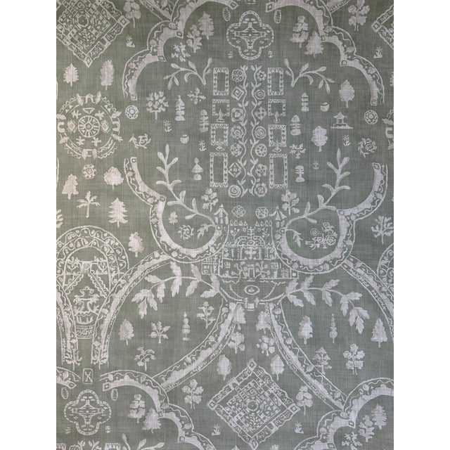 2020s Sanderson Topiary View Thyme Fabric Dhif227338 Highgrove Fabrics Collection 3 Yards Indoor / Outdoor For Sale - Image 5 of 6