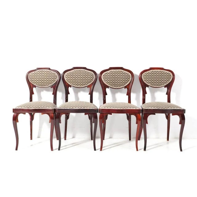 Vienna Secession Side Chairs by Jacob & Josef Kohn, 1900s, Set of 4 For Sale - Image 3 of 13