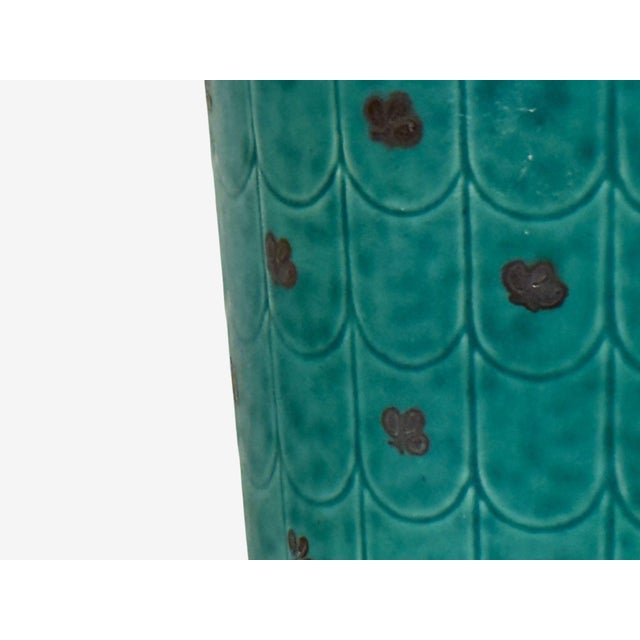 Wilhelm Kage, Green Ceramic, Argenta Vase, Sweden, 1930s For Sale In New York - Image 6 of 9
