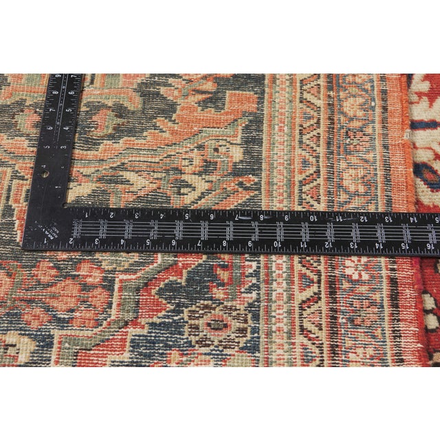 Textile Antique Persian Mahal Rug, 11'00 X 14'05 For Sale - Image 7 of 10