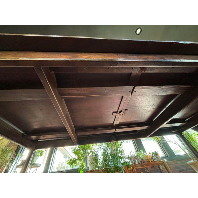 Country English White Oak Refectory Extension Table For Sale - Image 12 of 12