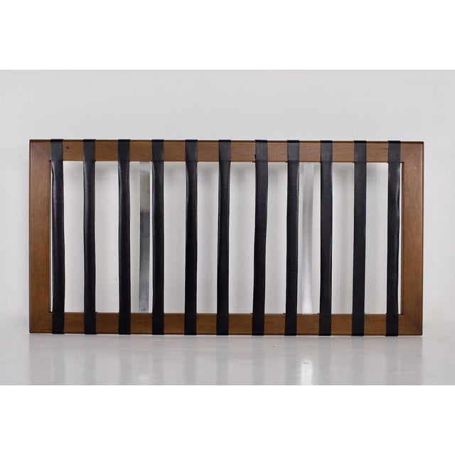 Vintage Barcelona Daybed in Black Leather by Mies Van Der Rohe for Knoll, 2000s For Sale - Image 15 of 16