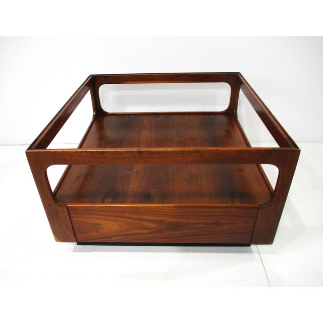 Mid-Century Modern Walnut Mid Century Coffee Table by Josef Otmar in the Style of Niels Moller (A) For Sale - Image 3 of 10