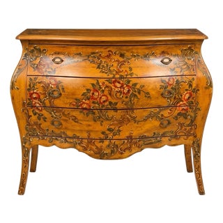 Decorative Crafts Hand Painted French Style Chest For Sale