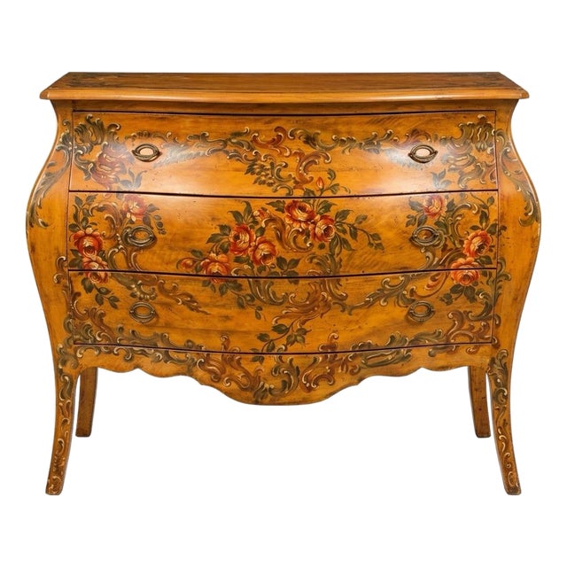 Decorative Crafts Hand Painted French Style Chest For Sale